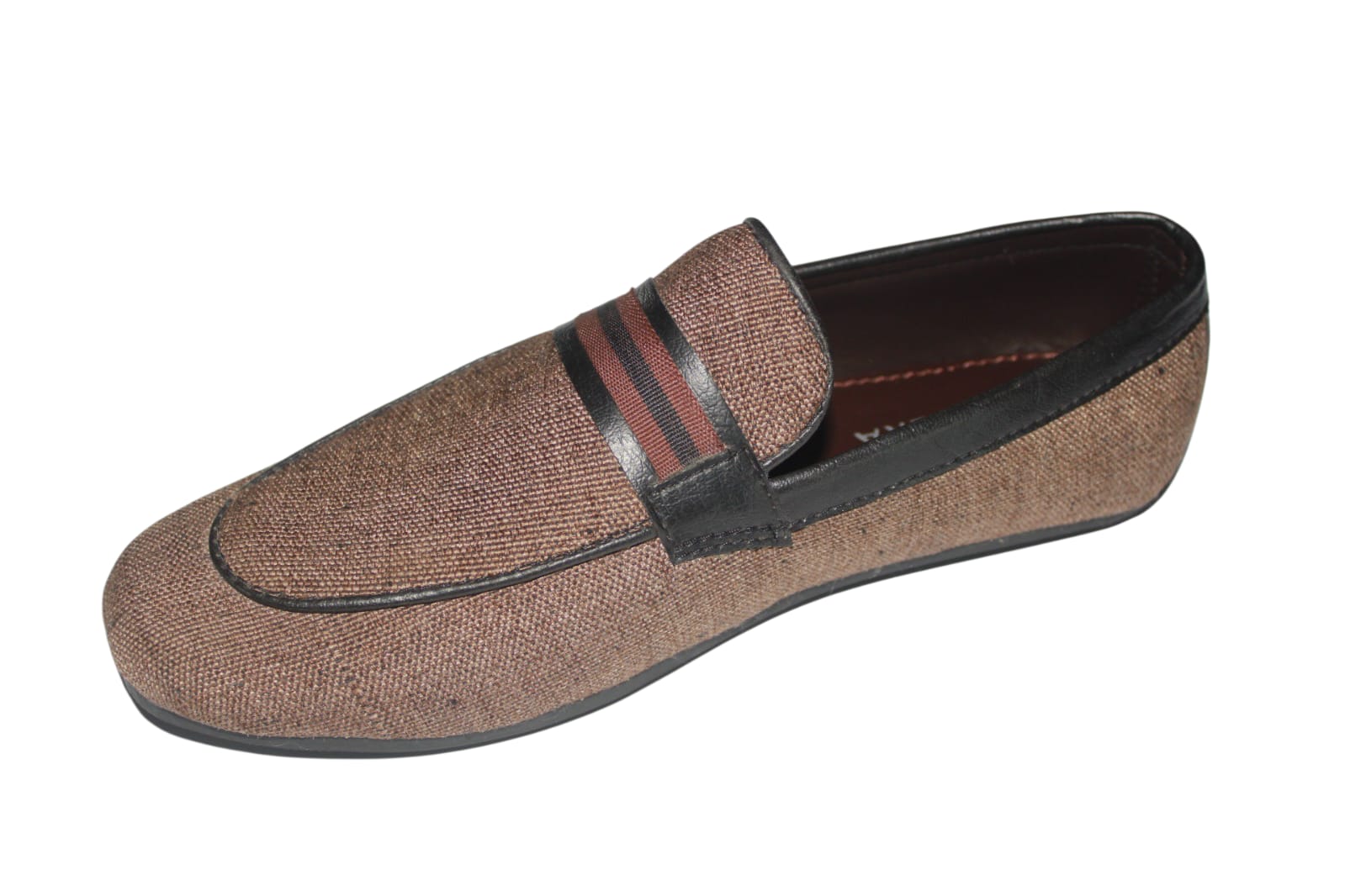 Saffiera Signature Bronze Textured Loafer – Men's Casual Slip-On Shoes