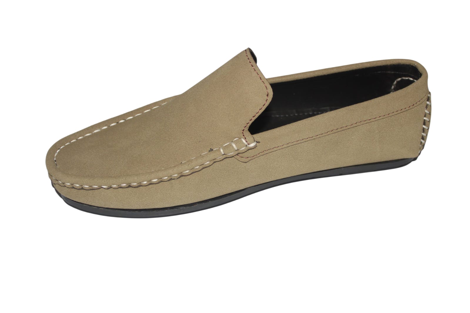 Saffiera Comfort Beige Driving Moccasin – Men's Casual Slip-On Loafers