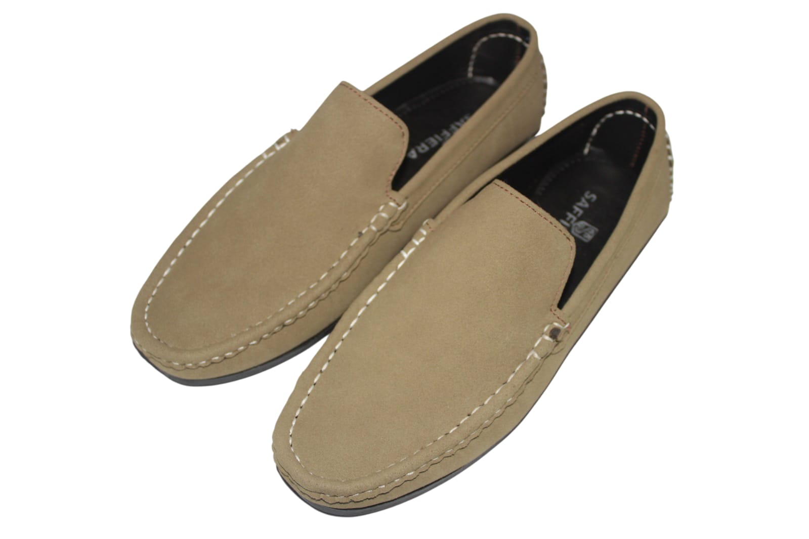 Saffiera Comfort Beige Driving Moccasin – Men's Casual Slip-On Loafers