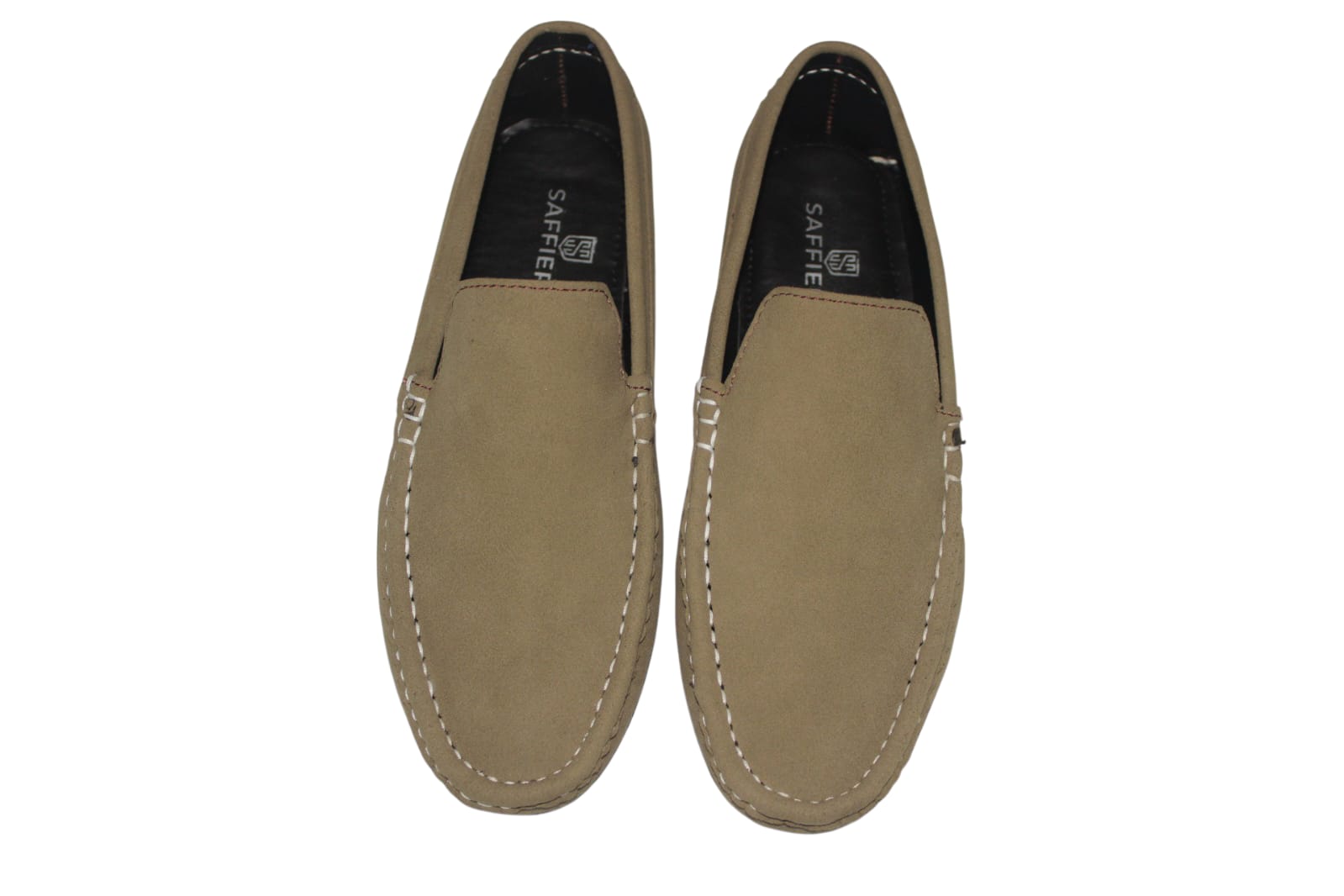 Saffiera Comfort Beige Driving Moccasin – Men's Casual Slip-On Loafers